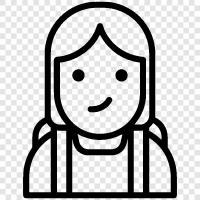 Student, Female, College, Education icon svg