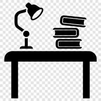 study table, desk for studying, study table for two, study desk for icon svg