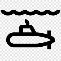 UBoote, Unterwasser, Tauchen, Exploration symbol