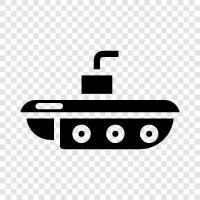 submarines, undersea, naval, military icon svg