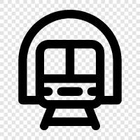 Subway, Train, Transit, Underground Train icon svg