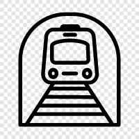 UBahn, Zug, Transit, Bahn symbol