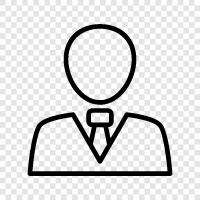 Successful Businessman Avatar icon svg