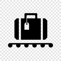 suitcase, travel, carry on, checked icon svg