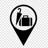 suitcase, travel, cabin, storage icon svg