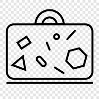 suitcase, travel, packing, bag icon svg