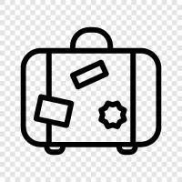 suitcase, carry on, travel, luggage storage icon svg