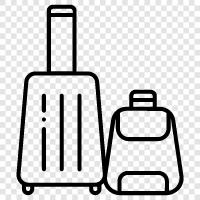 suitcase, bag, travel, backpacks icon svg