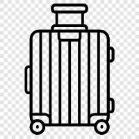 suitcase, luggage, travel, packing icon svg