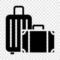 suitcase, travel, backpack, handbag icon svg