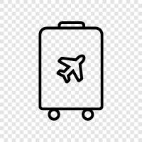 suitcase, backpack, rolling bag, shoulder bag icon svg