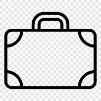 suitcase, travel, packing icon svg