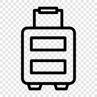 suitcase, carryon, checked, backpack icon svg