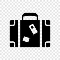 suitcase, bags, travel, carryon icon svg