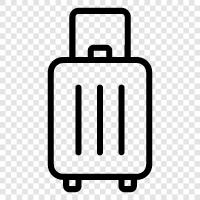 suitcase, duffel, carryon, checked bag icon svg
