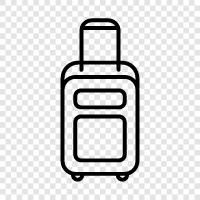 suitcase, carry on, travel, packing icon svg