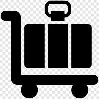 suitcases, backpacks, carryons, checkin icon svg