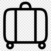 suitcases, backpacks, duffel bags, wheelie bags icon svg