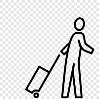 suitcases, suitcase, travel luggage, suitcases for travel icon svg