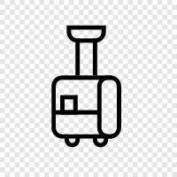 suitcases, backpacks, carryon bags, luggage tags icon svg