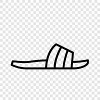 summer, sandals, beach, flip flops icon svg