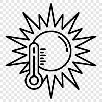 summer weather, heat, weather, hot weather icon svg