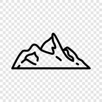 summit, peak, mount, range icon svg