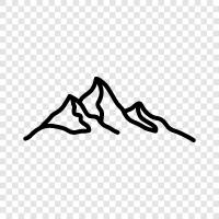 Summit, Range, Peak, Hiking icon svg