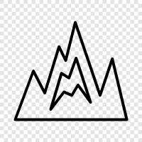 summit, peak, range, wilderness icon svg