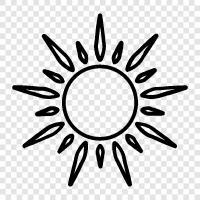 sun, fun, vacation, party icon svg