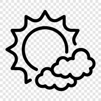 sun, clouds, sunspot, sunspots icon svg