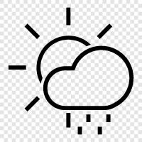 sun rain, rain cloud, clouds, weather icon svg