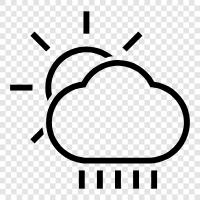 sun rain, rain cloud, clouds, weather icon svg