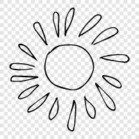 sun rays, sun tan, sun tanning, sun tanning lotion icon svg