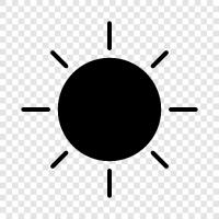 Sonnenbräunung, Sonnenbrand, Sonnenbrandvermeidung, Sonne symbol