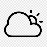 sun, cloud, sky, day icon svg