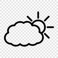 sun, clouds, weather, forecast icon svg