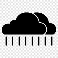 sun, clouds, thunder, rainbows icon svg