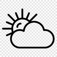 sun, cloud, sky, weather icon svg