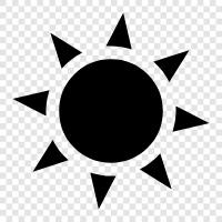 Sonnenbaden, Sonnenschutz, Sonnenbrand, Sonne symbol