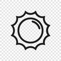 sunbeam, solar, eclipse, sunrise icon svg