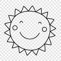 sunbeam, solar, sun tan, tan icon svg