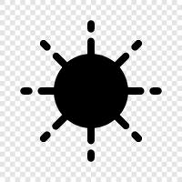 sunbeam, sunrise, noon, sunset icon svg