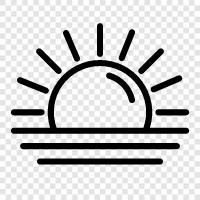 sunbeam, sunbathing, sunburn, solar icon svg