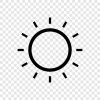 sunbeam, solar, rays, planet icon svg