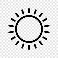 sunbeam, solar, sunlight, solar eclipse icon svg