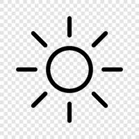 Sonnenbrand, Sonnenblock, Sonnenbaden, Sonnenstrahl symbol