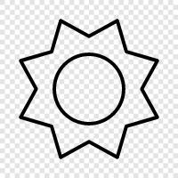 Sonnenbrand, Sonnencreme, Sonnenbräune, Sonne symbol