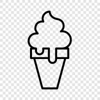 Sundae, Eis, Cones, Soft Servieren symbol