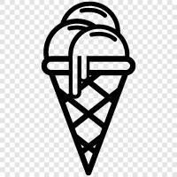 Sundae, Ice Cream, Cone, Soft Serve icon svg